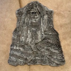 Rabbit fur vest